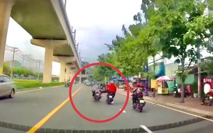 Đã xác định được nam thanh niên đạp ngã xe người đi đường