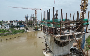 Dự &aacute;n cầu Đuống tiếp tục chậm tiến độ, l&ugrave;i thời điểm c&aacute;n đ&iacute;ch sang năm sau - Ảnh 9.