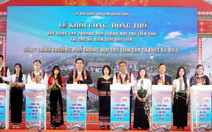 Quảng Ngãi tăng tốc hoàn thiện 4 trường nội trú vùng biên trước năm học mới- Ảnh 8.