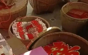 10 con lợn, 10 con g&agrave; v&agrave; 1 cặp d&ecirc; trong lễ rước d&acirc;u của ch&uacute; rể Bỉ v&agrave; c&ocirc; d&acirc;u Việt - Ảnh 4.