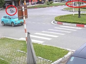 Clip: Phóng như bay tông nữ tài xế ngã sấp xuống đường, “quái xế” gặp đại nạn