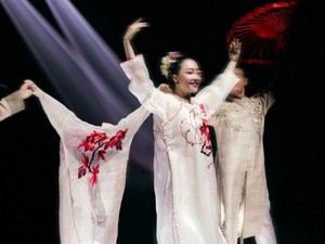 Nhan sắc "Chim công làng múa" NSƯT Linh Nga hút hồn cùng tà áo dài- Ảnh 12.
