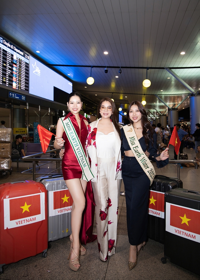 Người đẹp Cao Ngọc Bích lên đường dự thi Miss Earth 2024 tại Philippines