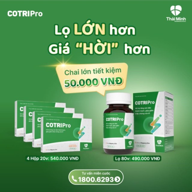 CotriPro nay đã có lọ 80 viên - Tiết kiệm tới 50.000 đồng- Ảnh 1.