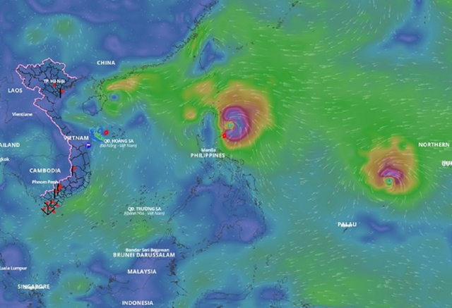 Bão số 7 còn chưa tan, bão mới Toraji mạnh lên từng giờ bắt đầu "trút thịnh nộ"- Ảnh 4.