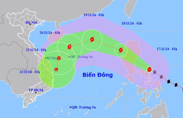 Man-yi, 1 trong 5 siêu bão mạnh nhất hành tinh năm 2024, khả năng vào Biển Đông trong đêm nay- Ảnh 1.