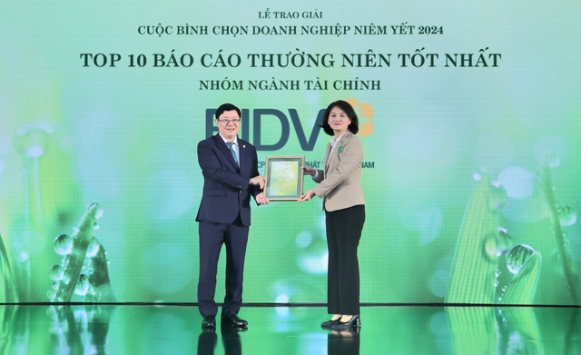 BIDV nhận giải thưởng “Top 10 Báo cáo thường niên tốt nhất – Nhóm ngành tài chính”- Ảnh 1.