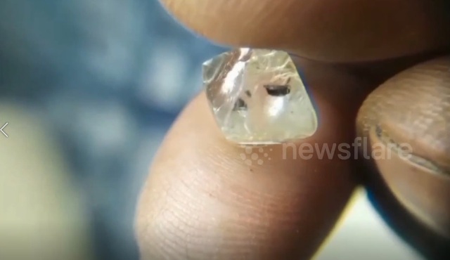 Người đàn ông bất ngờ đào được viên kim cương 5,87 carat- Ảnh 1.