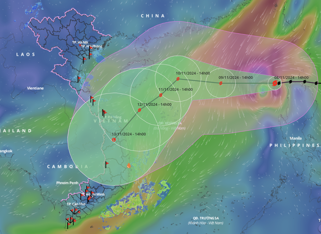 Bão Yinxing đã vào Biển Đông, hướng đi "lạ thường", liệu có đổ bộ đất liền?- Ảnh 1.