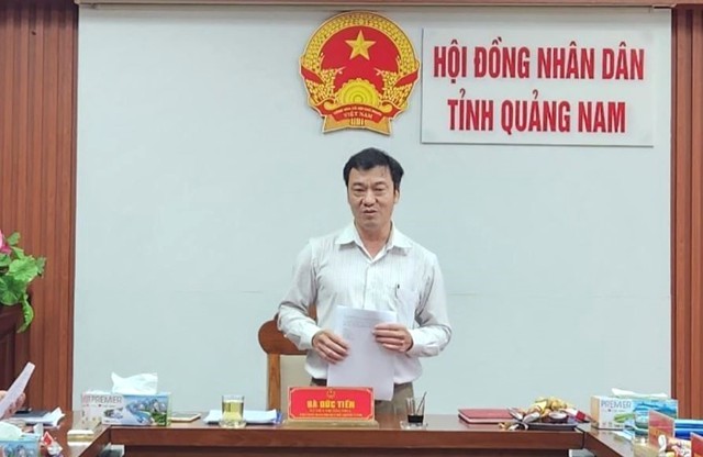 Ông Hà Đức Tiến, Trưởng ban Pháp chế tỉnh Quảng Nam.