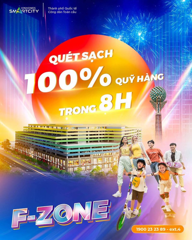 F-Zone viết tiếp kỷ lục cho khu Tây Hà Nội: 100% quỹ hàng đợt đầu có chủ chỉ sau 8 giờ mở bán- Ảnh 1.