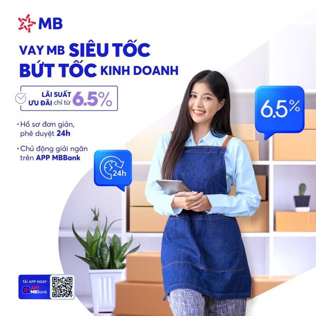 MB trợ lực khách hàng, tăng tốc kinh doanh với gói vay chỉ từ 6,5%/năm- Ảnh 1.