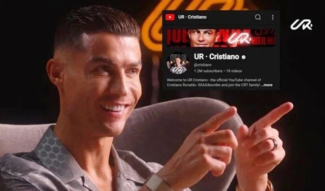 Ronaldo chính thức ra mắt YouTube.