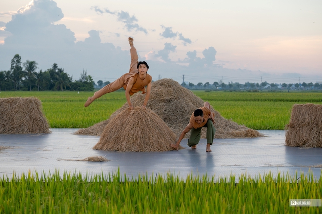 Vở diễn "Rơm" kể về tình cảm gia đình bình dị, chân chất của người nông dân Việt Nam. Những ụ rơm mộc mạc, quen thuộc trở thành "chứng nhân" quan trọng, chứng kiến sự trưởng thành của các thế hệ trong gia đình từ khi ông bà còn trẻ, sinh con, nuôi dưỡng chúng lớn lên. Dưới ụ rơm ấy, ông bà ngồi tính chuyện dựng vợ gả chồng, và khi các thế hệ rời đi, ụ rơm vẫn đứng đó, ghi dấu những kỷ niệm ấm áp của gia đình. Sự thay đổi của ụ rơm, lúc đầy lúc vơi, cũng như tình cảm gia đình, lúc sâu lắng, lúc dâng trào, nhưng luôn gắn bó keo sơn.