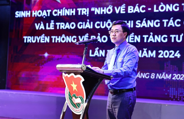 Tuổi trẻ Đoàn khối các cơ quan Trung ương sinh hoạt chính trị “Nhớ về Bác - Lòng ta trong sáng hơn”- Ảnh 1.