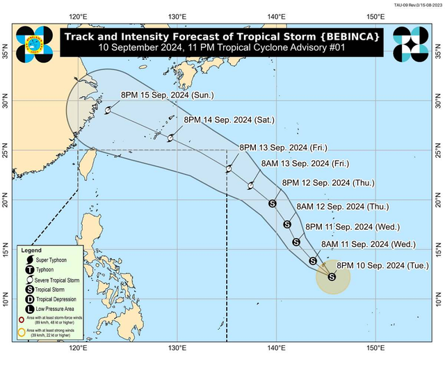 Xuất hiện bão Bebinca gần Philippines trên đà thành cấp cuồng phong- Ảnh 1.