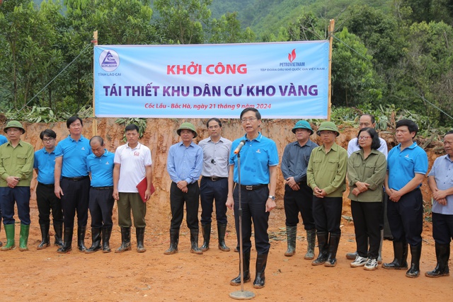 Petrovietnam khởi công tái thiết toàn bộ khu dân cư thôn Kho Vàng- Ảnh 1.