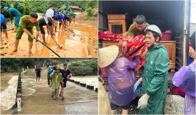 Xúc động hình ảnh chiến sĩ công an giúp dân khắc phục hậu quả sau bão- Ảnh 11.