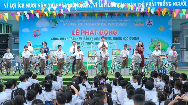 Phát động Cuộc thi vẽ tranh về Bảo vệ môi trường trong học đường - Chủ đề "Ngôi trường xanh"- Ảnh 2.