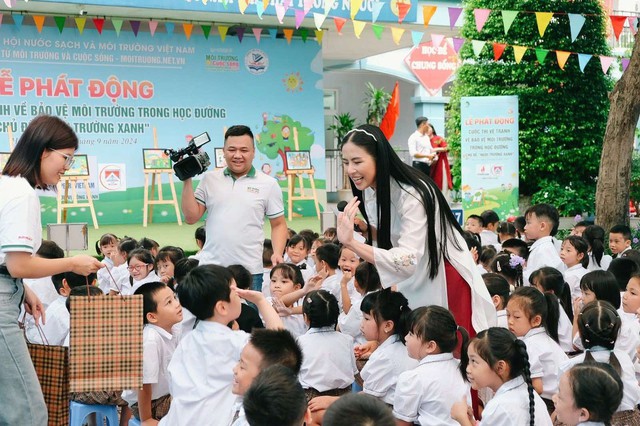 Phát động Cuộc thi vẽ tranh về Bảo vệ môi trường trong học đường - Chủ đề "Ngôi trường xanh"- Ảnh 3.