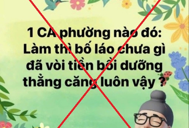 Xử phạt đối tượng đăng thông tin sai sự thật về lực lượng công an- Ảnh 1.