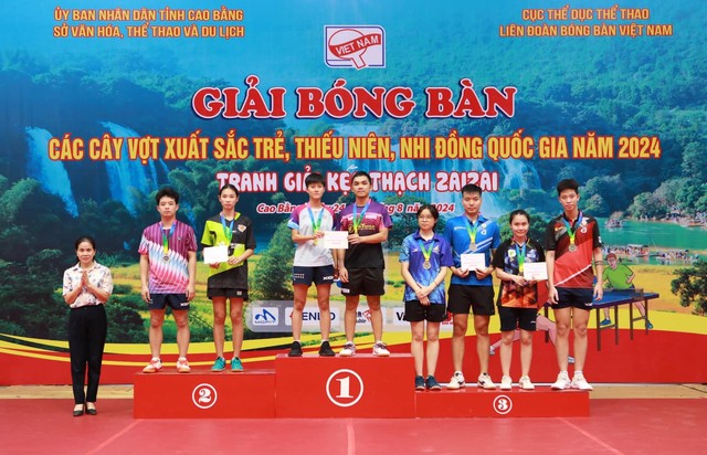 Bóng bàn CAND - T&T về nhất toàn đoàn với 14 huy chương vàng giải trẻ quốc gia- Ảnh 1.