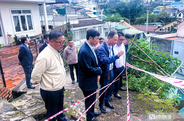 Hiện trường khu vực sạt lở nguy hiểm tại Tp.Đà Lạt- Ảnh 4.