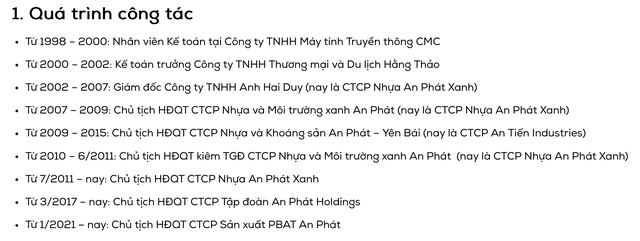 Chủ tịch An Phát Holdings xin từ nhiệm và rút khỏi HĐQT công ty- Ảnh 1.