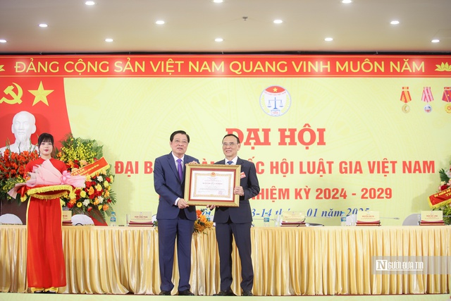 Ra mắt Ban Chấp hành, Ban Thường vụ Hội Luật gia Việt Nam khoá XIV- Ảnh 6.