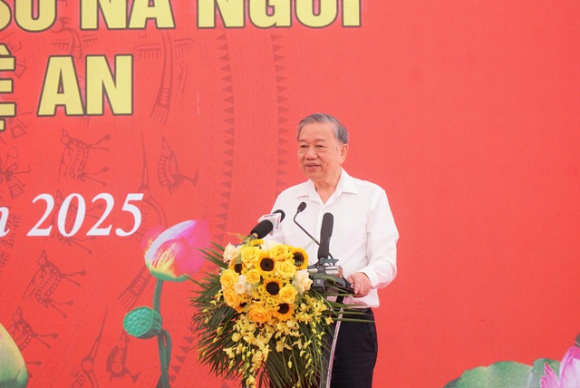 Tổng Bí thư Tô Lâm dự lễ khởi công Trường phổ thông nội trú liên cấp TH và THCS Na Ngoi- Ảnh 2. Tổng Bí thư Tô Lâm dự lễ khởi công Trường phổ thông nội trú liên cấp TH và THCS Na Ngoi- Ảnh 2.