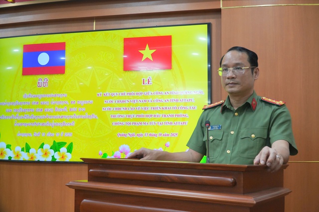 Quảng Ngãi và tỉnh của Lào phối hợp đấu tranh phòng chống tội phạm ma túy- Ảnh 3.