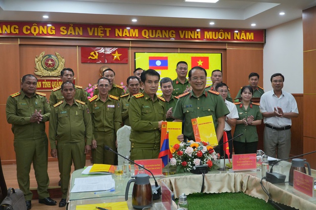 Quảng Ngãi và tỉnh của Lào phối hợp đấu tranh phòng chống tội phạm ma túy- Ảnh 1.