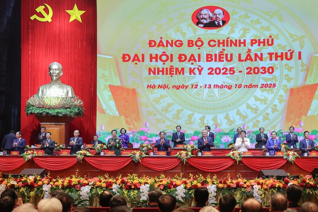Tổng Bí thư Tô Lâm dự Đại hội đại biểu Đảng bộ Chính phủ lần thứ I - Ảnh 3.