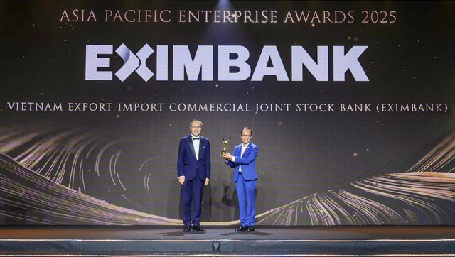 Eximbank được vinh danh “Doanh nghiệp xuất sắc châu Á” và “Doanh nghiệp tăng trưởng nhanh” tại Apea 2025 - Ảnh 2.