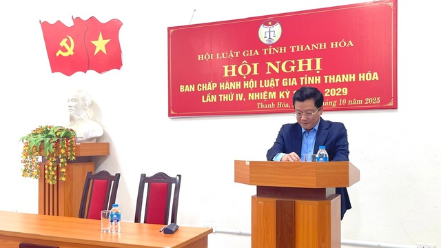 Ông Trần Thế Kính được bầu là Chủ tịch Hội Luật gia tỉnh Thanh Hóa - Ảnh 2.