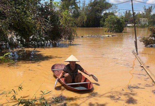 Hà Tĩnh: Hàng nghìn hộ dân vùng hạ du sông La chìm sâu trong nước lũ - Ảnh 7.