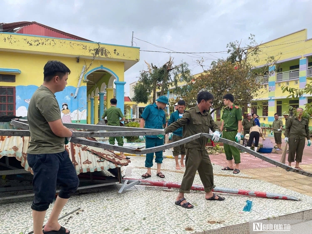Khắc phục, sửa chữa hàng loạt trường học ở Thanh Hóa tan hoang sau bão, lũ- Ảnh 14.