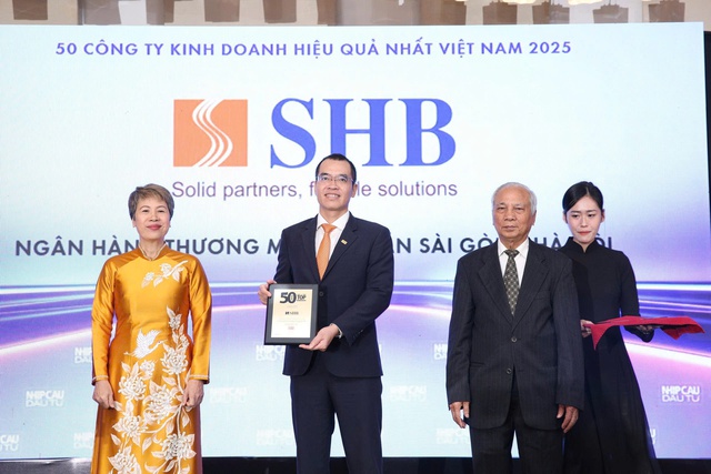 SHB khẳng định vị thế với Top 50 công ty kinh doanh hiệu quả, Top 10 doanh nghiệp tư nhân có lợi nhuận tốt nhất Việt Nam - Ảnh 1.