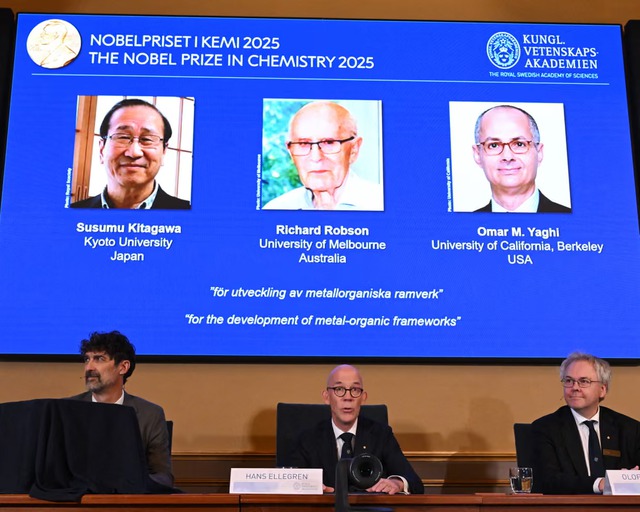 GS. Omar M. Yaghi – Chủ nhân Giải thưởng VinFuture nhận Giải Nobel Hóa học 2025 - Ảnh 1.