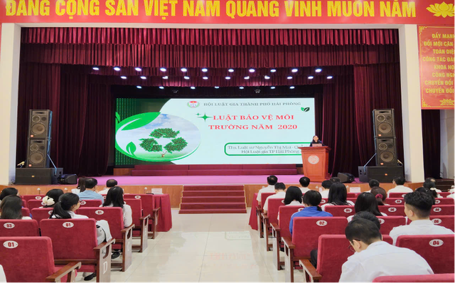 Hội Luật gia Tp.Hải Phòng lan tỏa nhận thức pháp luật về môi trường trong thế hệ trẻ - Ảnh 2.