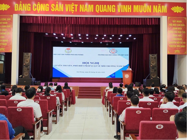 Hội Luật gia Tp.Hải Phòng lan tỏa nhận thức pháp luật về môi trường trong thế hệ trẻ - Ảnh 1.