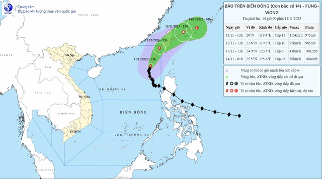 Vì so vão số 14 Fung wong không di chuyển theo quy luật thông thường? - Ảnh 1.