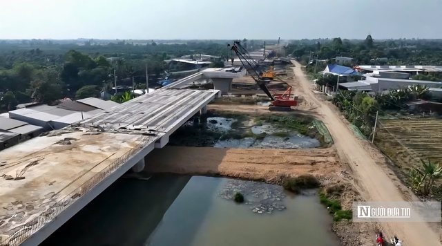 "Đại công trình" nghìn tỷ Cao Lãnh – An Hữu chạy nước rút để kịp thông xe kỹ thuật- Ảnh 2. "Đại công trình" nghìn tỷ Cao Lãnh – An Hữu chạy nước rút để kịp thông xe kỹ thuật- Ảnh 2.