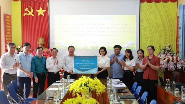 Nhà xuất bản Giáo dục Việt Nam sẵn sàng chi 20 tỷ đồng hỗ trợ học sinh vùng bão lũ - Ảnh 2.