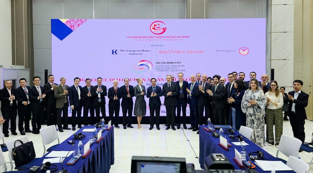 Chủ tịch Tp.HCM: Tp.HCM hướng tới trung tâm kinh tế kết nối ASEAN và châu Âu- Ảnh 1. Chủ tịch Tp.HCM: Tp.HCM hướng tới trung tâm kinh tế kết nối ASEAN và châu Âu- Ảnh 1.