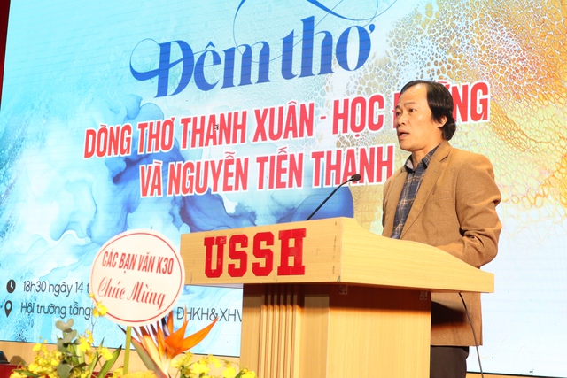 Đêm thơ Thanh xuân - Học đường và Nguyễn Tiến Thanh- Ảnh 1. Đêm thơ Thanh xuân - Học đường và Nguyễn Tiến Thanh- Ảnh 1.