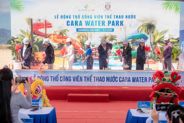 CaraWorld Cam Ranh động thổ công viên nước 6,7 ha - Ảnh 1.