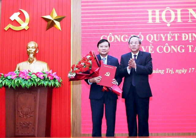 Chủ tịch tỉnh Nghệ An được chỉ định giữ chức Phó Bí thư Tỉnh ủy Quảng Trị - Ảnh 1.