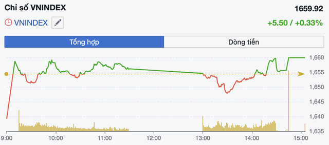 Thị trường chững lại, VN-Index giữ sắc xanh nhờ nhóm bất động sản và ngân hàng- Ảnh 1.