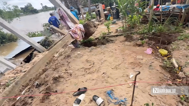 Sạt lở bờ Đông sông Hậu An Giang: Người dân thuật lại khoảnh khắc căn nhà “biến mất” trong vài giây - Ảnh 12.